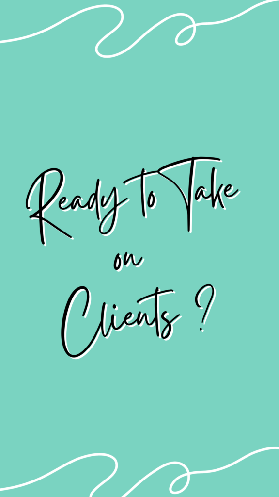 ready to take on new clients