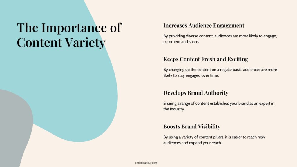 a brochure with text and a drop of water The Importance of Content Variety